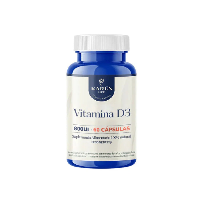 Vitamina D3 800 UI 60 Cápsulas