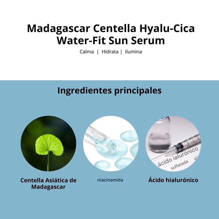 Madagascar Hyalu-Cica Water-Fit Sun Serum Mini 15ml