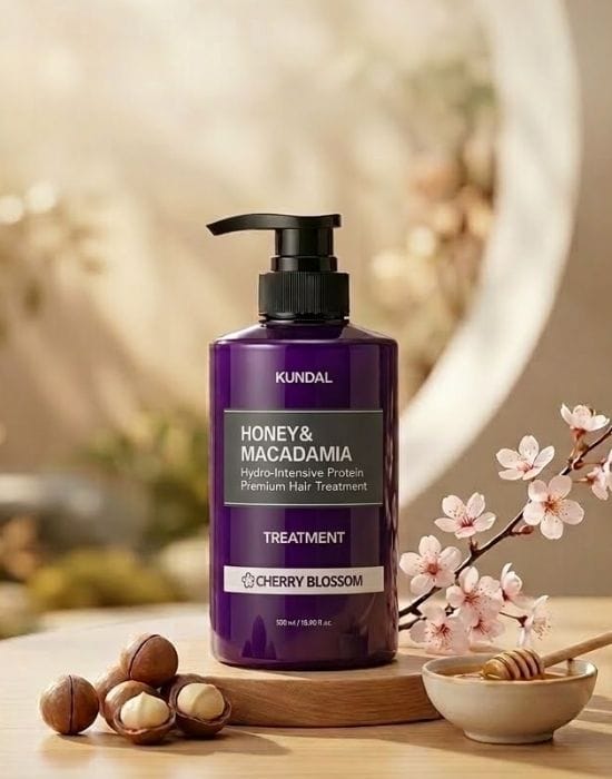 Honey & Macadamia Shampoo + Treatment (Cherry Blossom)