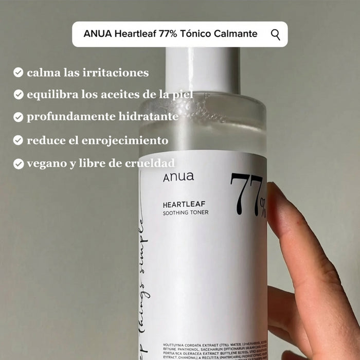 Heartleaf 77% Soothing Toner (3 Tamaños)