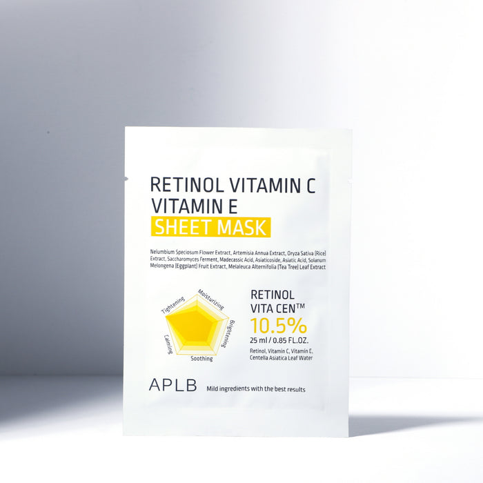 Retinol Vitamin C Vitamin E Sheet Mask