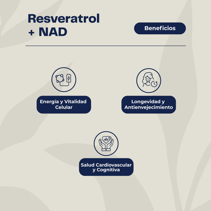 Resveratrol NAD+ 60 Cápsulas