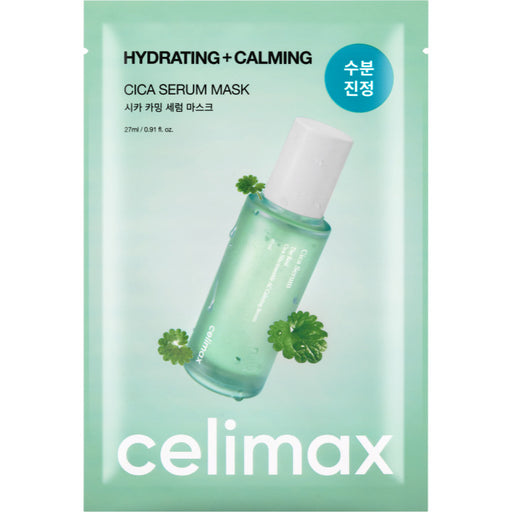 Celimax The Real Cica Calming Mask 27ml en fondo blanco
