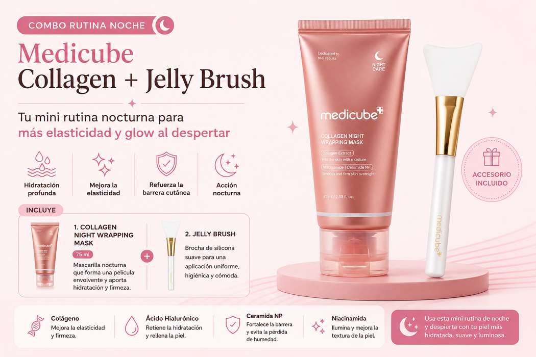 Combo Rutina Noche Medicube Collagen + Jelly Brush