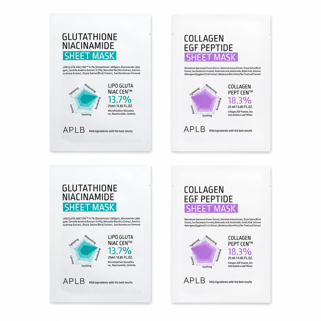 Pack Glow y Elasticidad APLB 4 Mascarillas