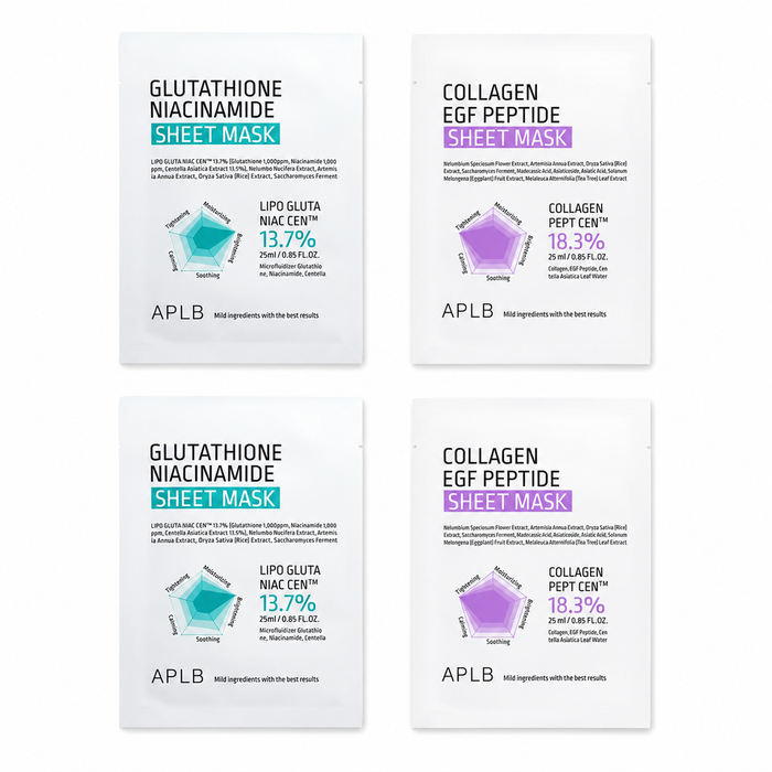 Pack Glow y Elasticidad APLB 4 Mascarillas