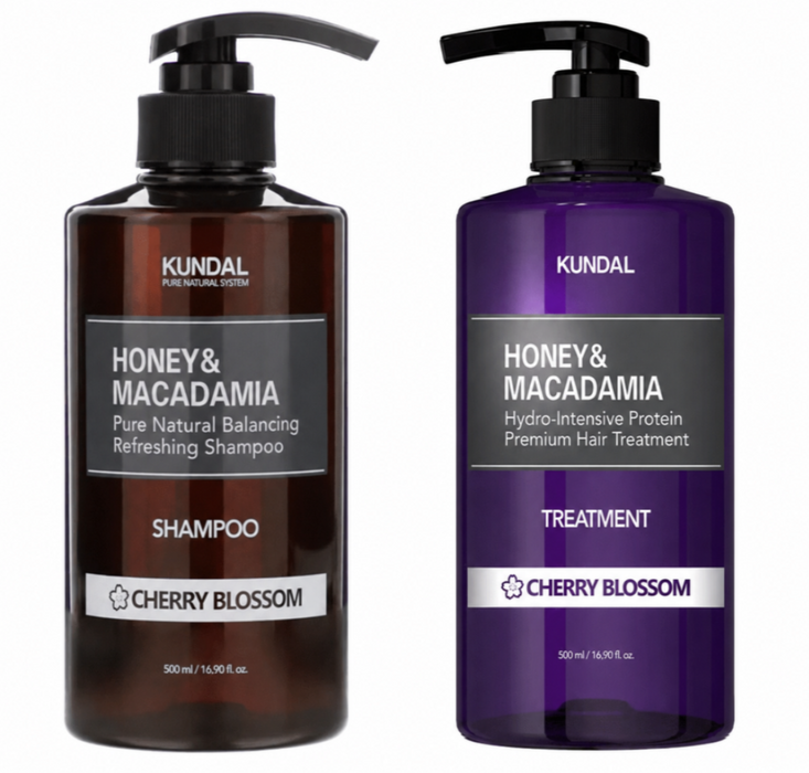 Honey & Macadamia Shampoo + Treatment (Cherry Blossom)