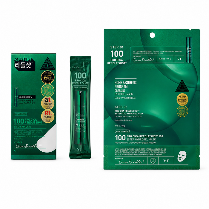 Pack Calma VT Pro Cica Reedle Shot Monodosis + 2Step Mask