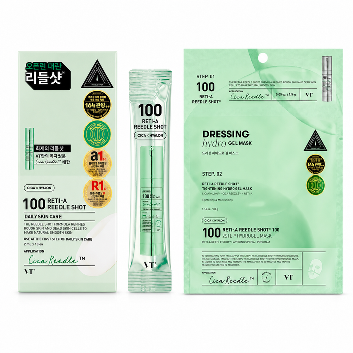 Pack Textura VT Reti-A Reedle Shot Monodosis + 2Step Mask