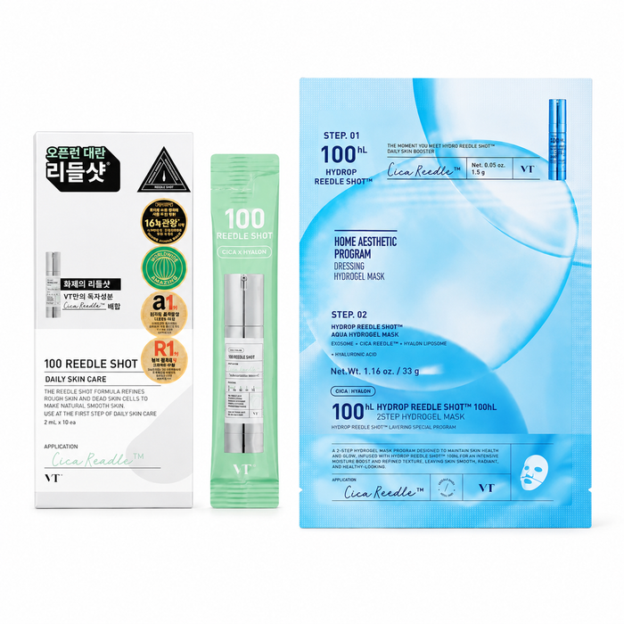 Pack Hidratación VT Reedle Shot 100 Monodosis + Hydrop 2Step Mask