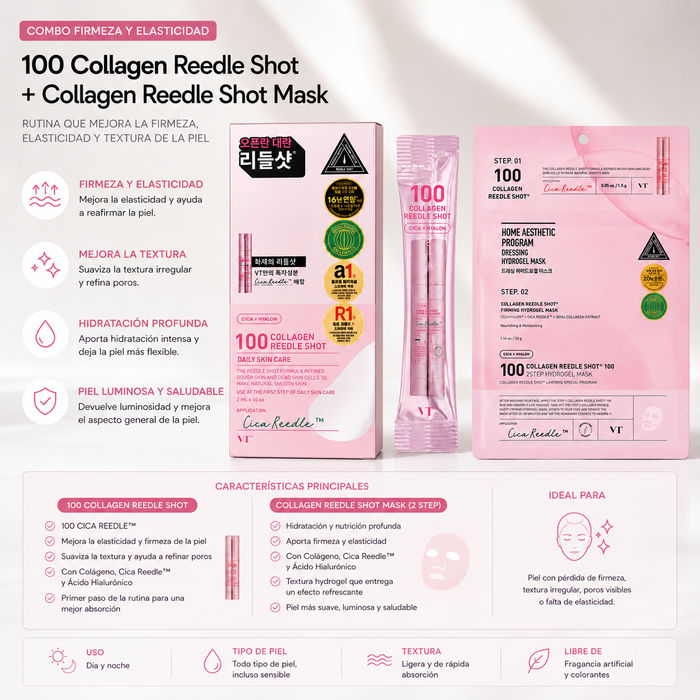 Rutina Firmeza VT Collagen Reedle Shot + Collagen Mask