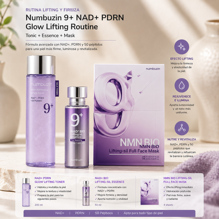 Rutina Glow y Firmeza Numbuzin No.9 + Mascarilla