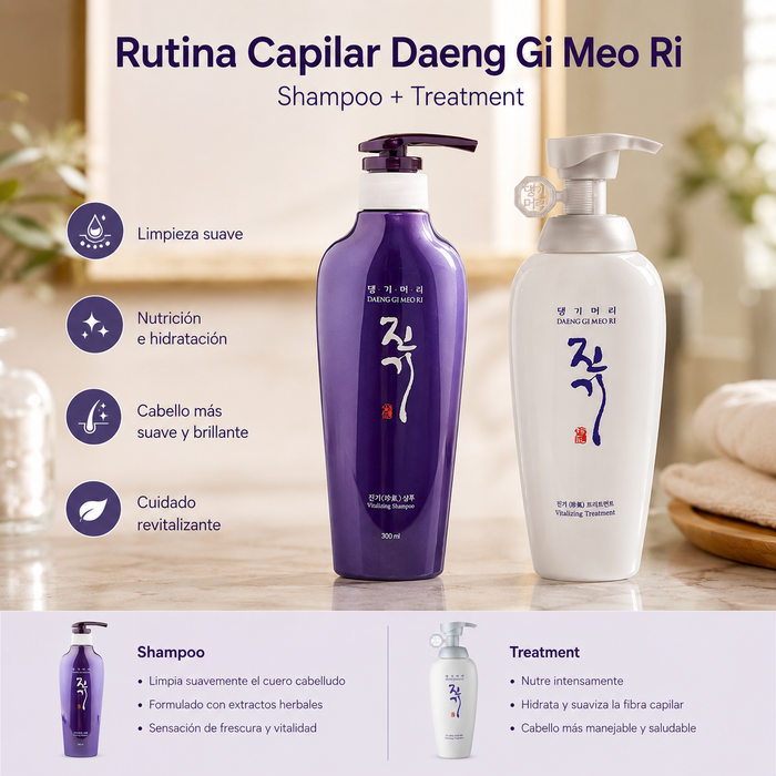 Pack Shampoo y Treatment Vitalizing 500ml - DGMR Revitalizante Cabello