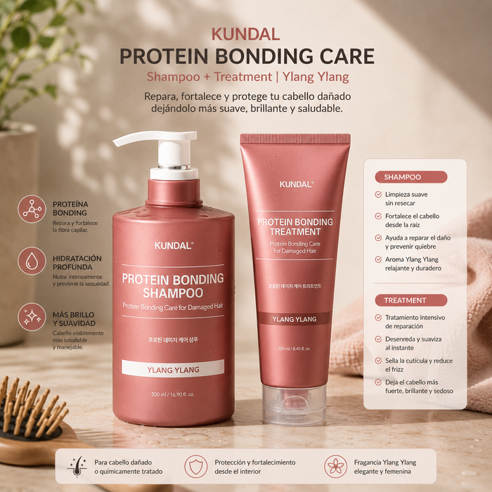 Rutina Capilar Protein Bonding Shampoo + Treatment (3 Aromas)