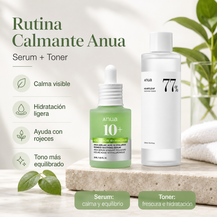 Rutina Calmante Anua Ácido Azelaico + Heartleaf
