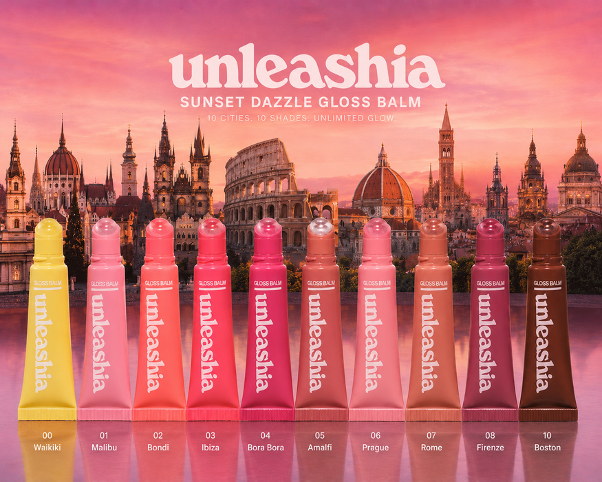UNLEASHIA Sunset Dazzle Gloss Balm - City collection