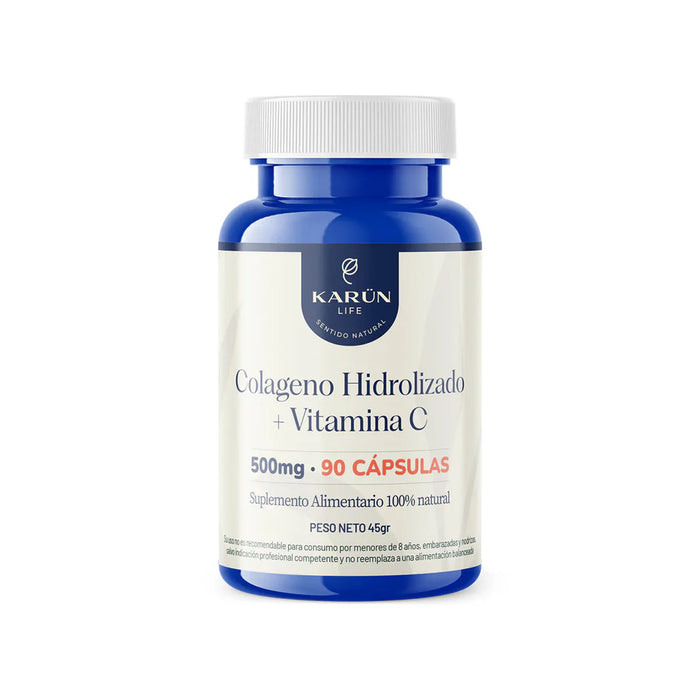 Colágeno Hidrolizado + Vitamina C 90 Capsulas 500 Mg
