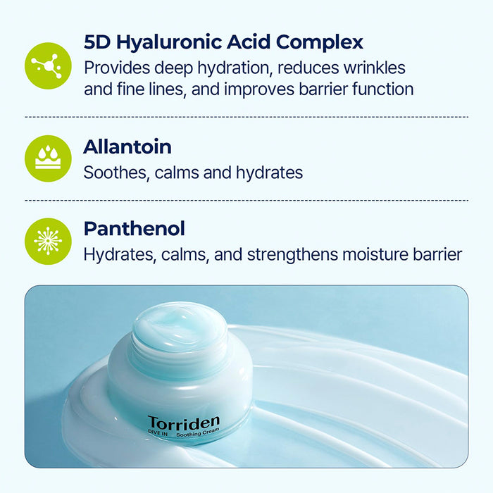 Dive-In Low Molecular Hyaluronic Acid Soothing Cream