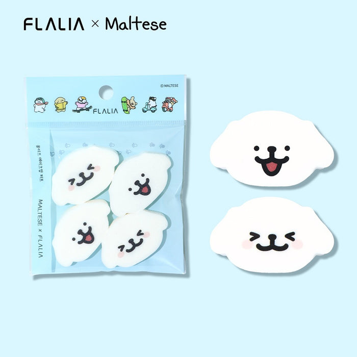 Maltese Die Cut Makeup Sponge 4P