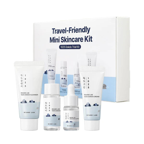 1025 Dokdo Trial Kit (Cleanser 30ml + Toner 20ml + Ampule 10ml + Cream 20ml)