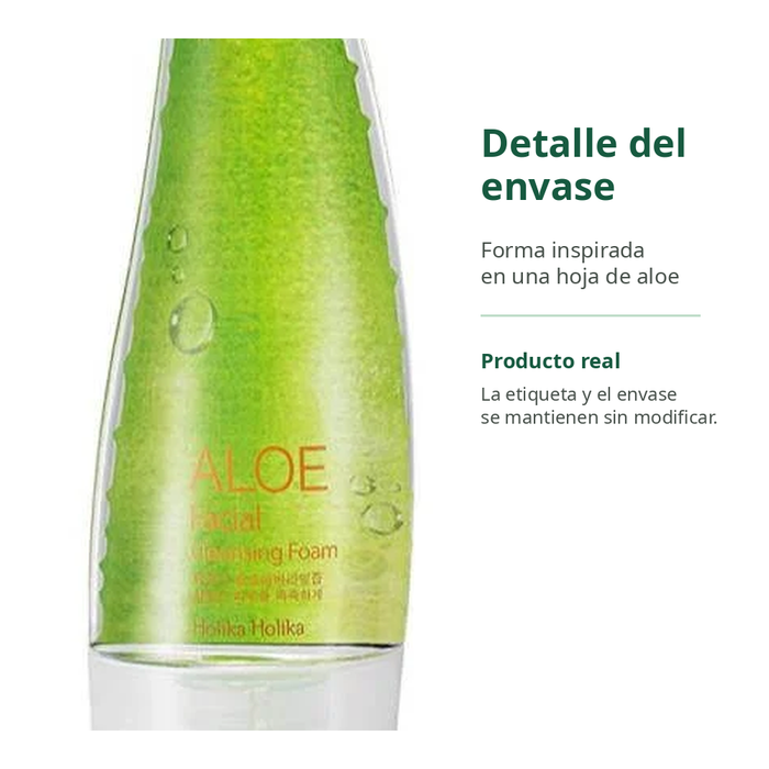 Holika Holika Aloe Cleansing Foam - detalle de envase