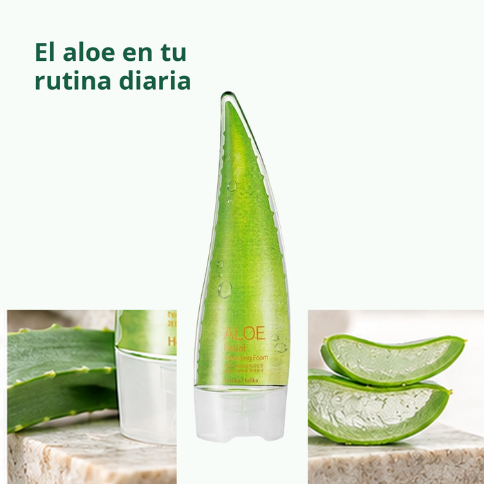 Holika Holika Aloe Cleansing Foam - aloe y rutina