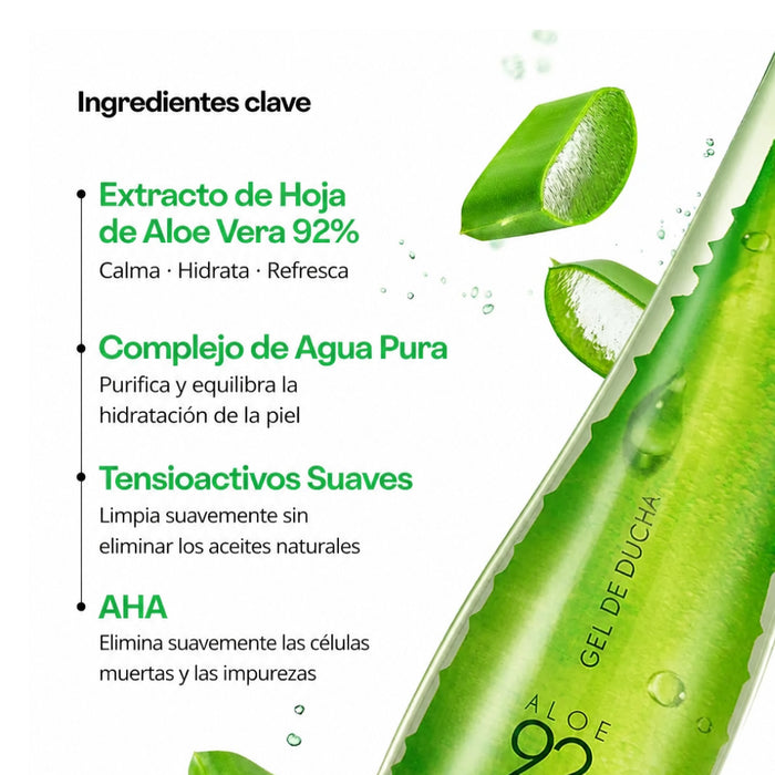 Aloe 92% Shower Gel Clean Water Formula 250 ml