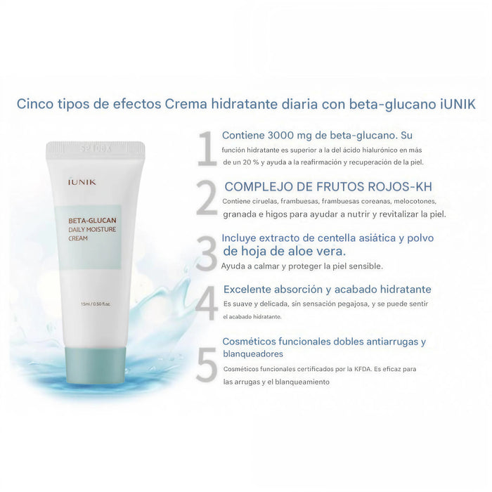 Beta Glucan Daily Moisture Cream Mini 15ml