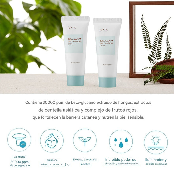 Beta Glucan Daily Moisture Cream Mini 15ml