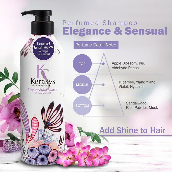 Perfume Shampoo Elegance & Sensual (2 tamaños y refill)