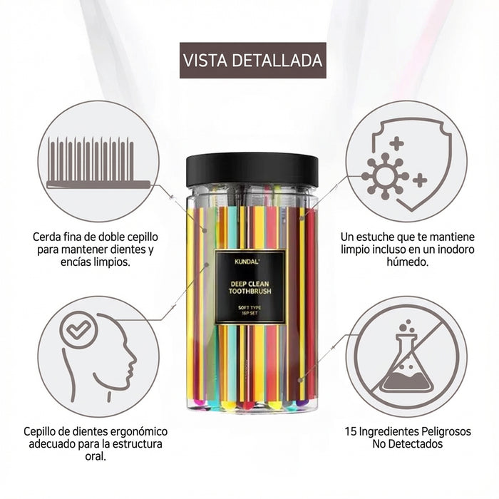 Deep Clean Toothbrush Soft type 16 set