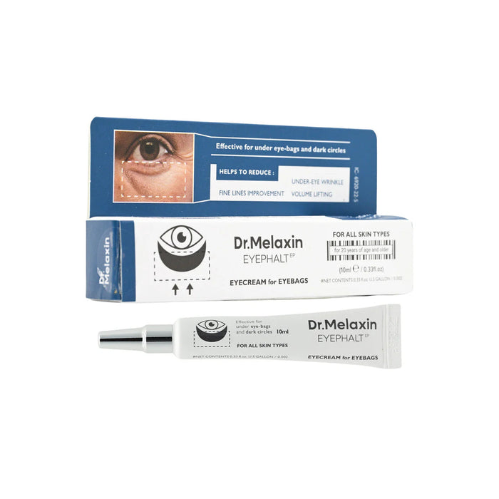 Dr. Melaxin Eyephalt Eyebag Cream 10ml en fondo blanco