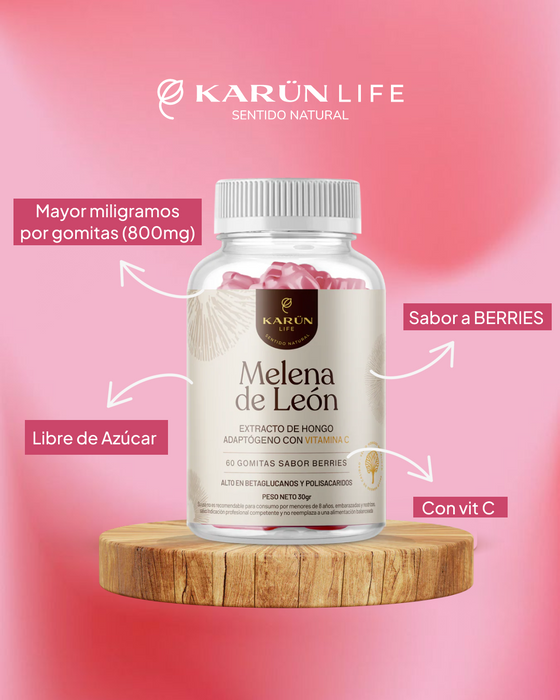 Hongo Melena de León + Vitamina C 60 Gomitas