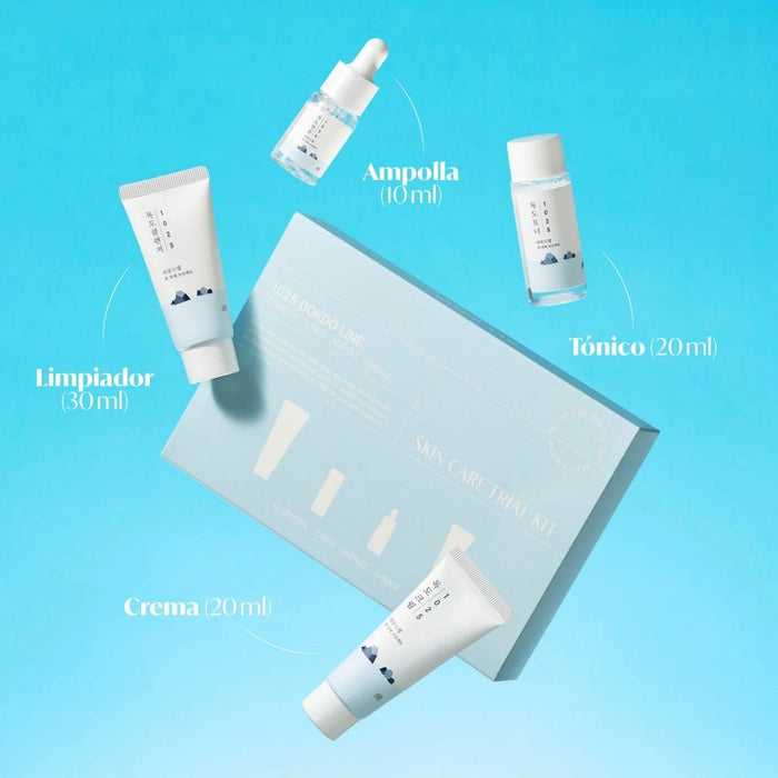 1025 Dokdo Trial Kit (Cleanser 30ml + Toner 20ml + Ampule 10ml + Cream 20ml)