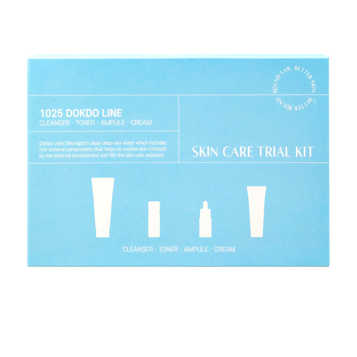 1025 Dokdo Trial Kit (Cleanser 30ml + Toner 20ml + Ampule 10ml + Cream 20ml)