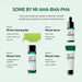 Rutina SOME BY MI AHA-BHA-PHA 30 Days Miracle en 4 pasos con limpiador, tónico, sérum y crema.