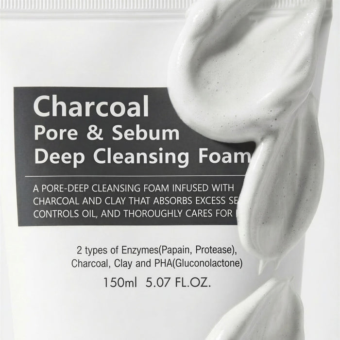 Charcoal Pore Sebum Deep Cleansing Foam Double Set 150ml + 150ml