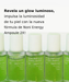 Infografía celimax The Real Noni Energy Ampoule glow luminoso en español