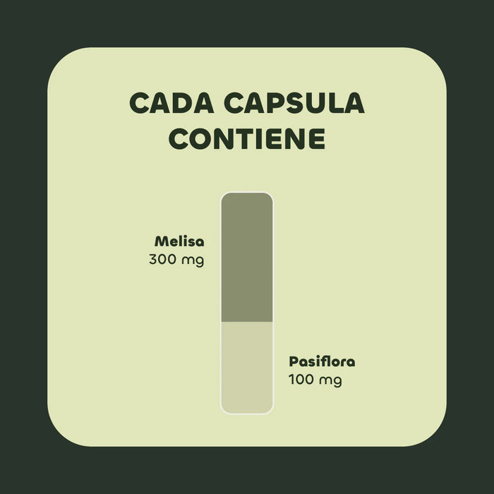 Melisa + Pasiflora 400 Mg 90 Capsulas