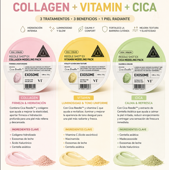 Pack Mascarillas VT Collagen + Cica + Vitamin