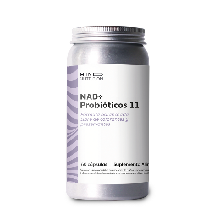 Presentación NAD+ con Probióticos 11 Cepas