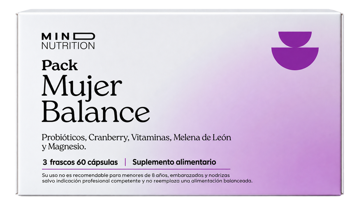 Pack Mujer Balance sobre fondo blanco
