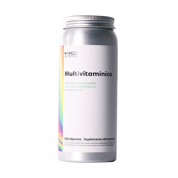 Multivitamínico Mind Nutrition 120 cápsulas, vista frontal