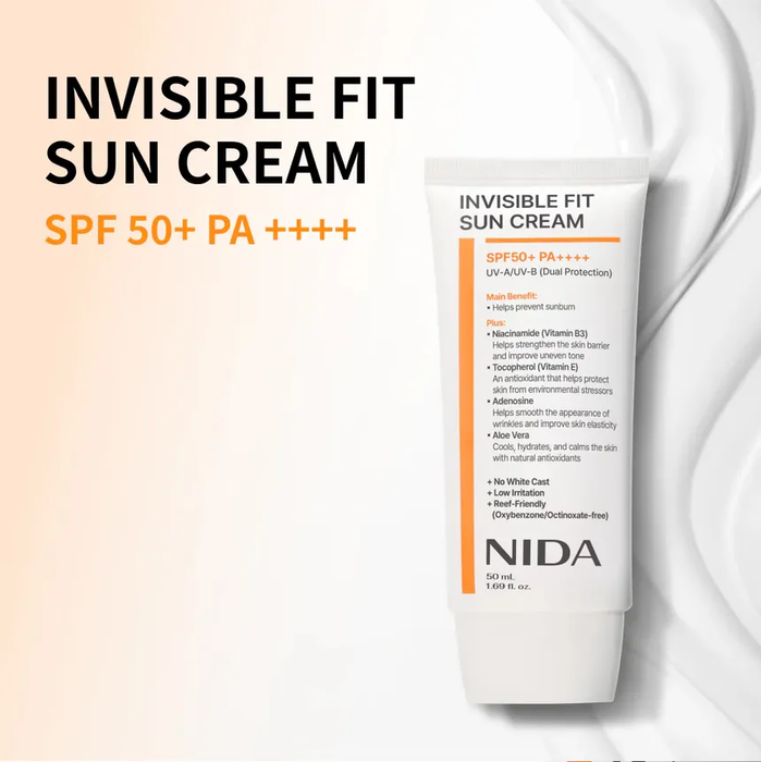NIDA Invisible Fit Sun Cream imagen lifestyle