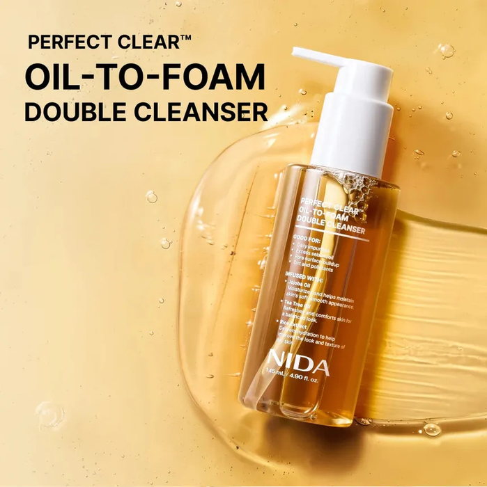NIDA Perfect Clear Oil-To-Foam Double Cleanser imagen lifestyle