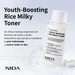 Infografia NIDA Rice Milky Toner en español