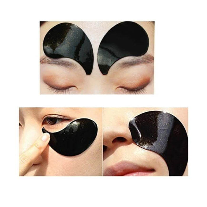 DEWYTREE Real Gold Black Pear Eye Patch 2