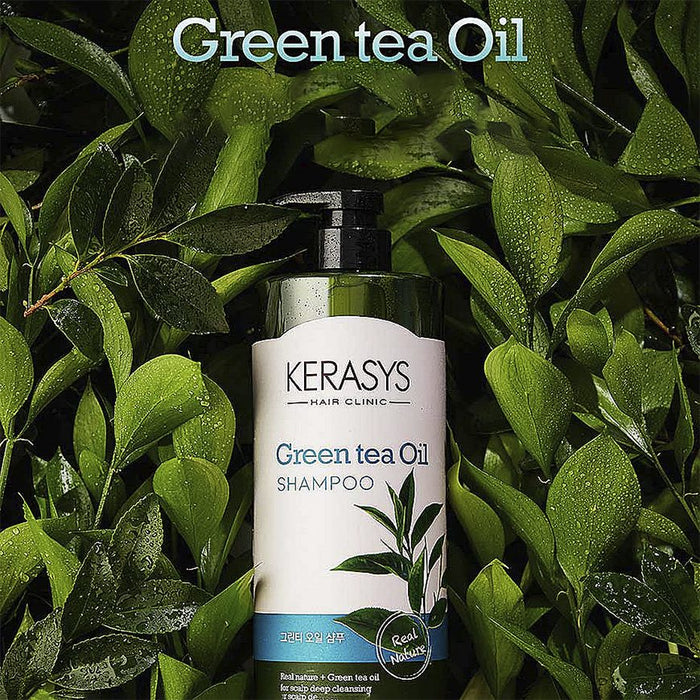 Kerasys-Green-Tea-Oil-Shampoo-1L-X-2P-(For-Scalp-Deepcleansing)-2